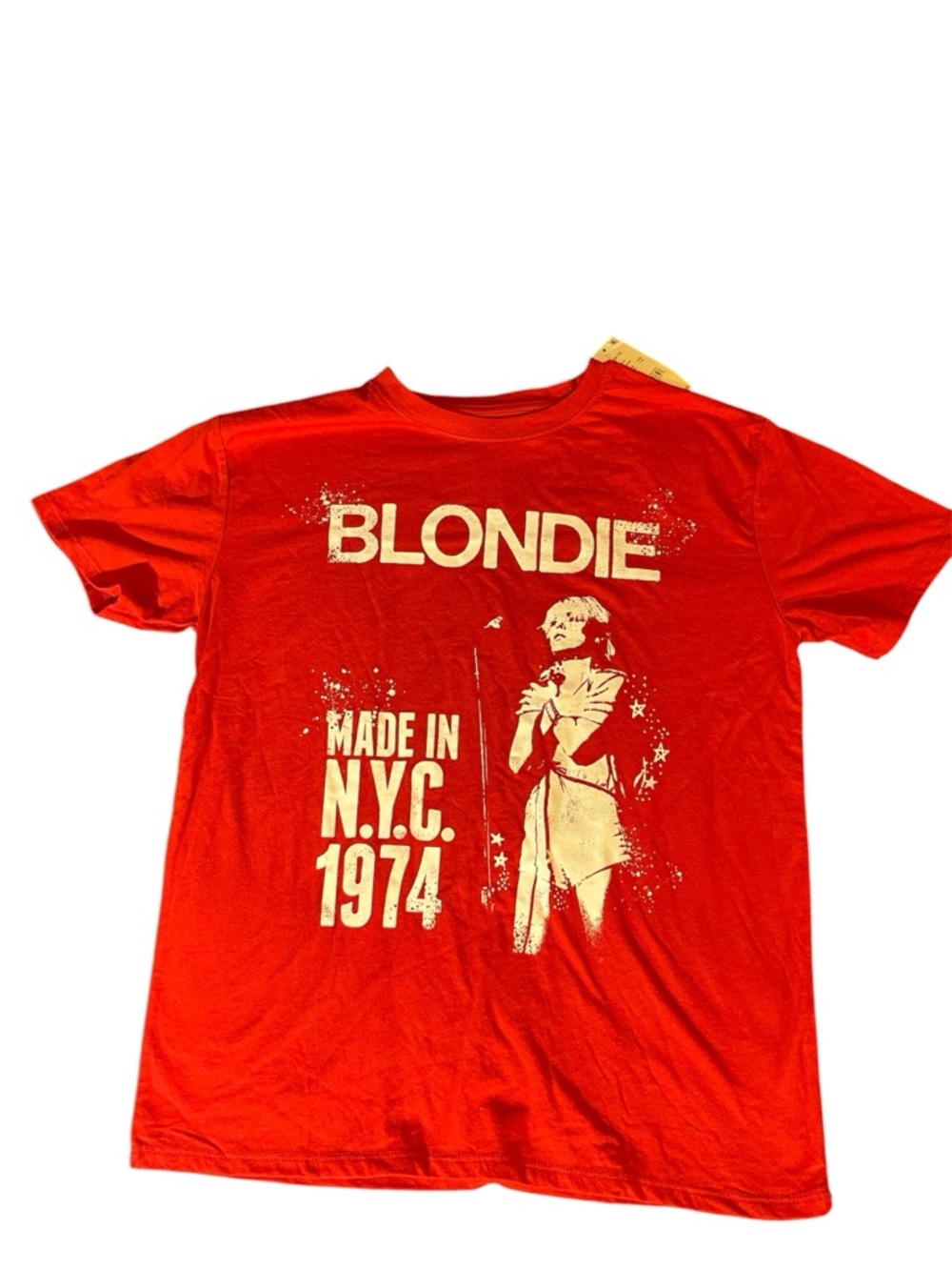 Blondie Graphic Tee in Red with Cream Print
